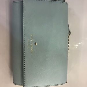 authentic kate spade light blue cross body